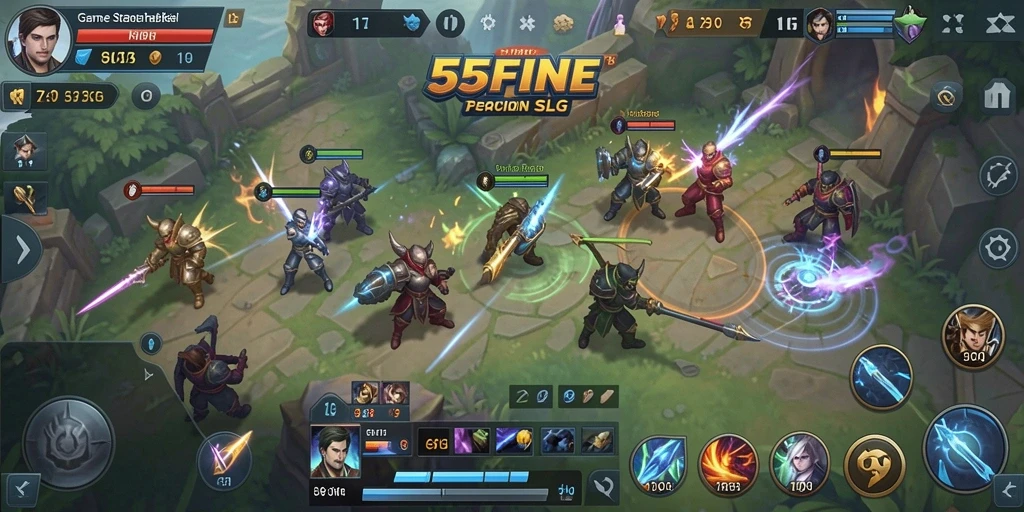 Tampilan gameplay menarik dari 55FIVE yang penuh strategi.