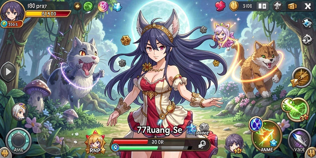 Tangkap momen seru dalam gameplay Anime 77RP.