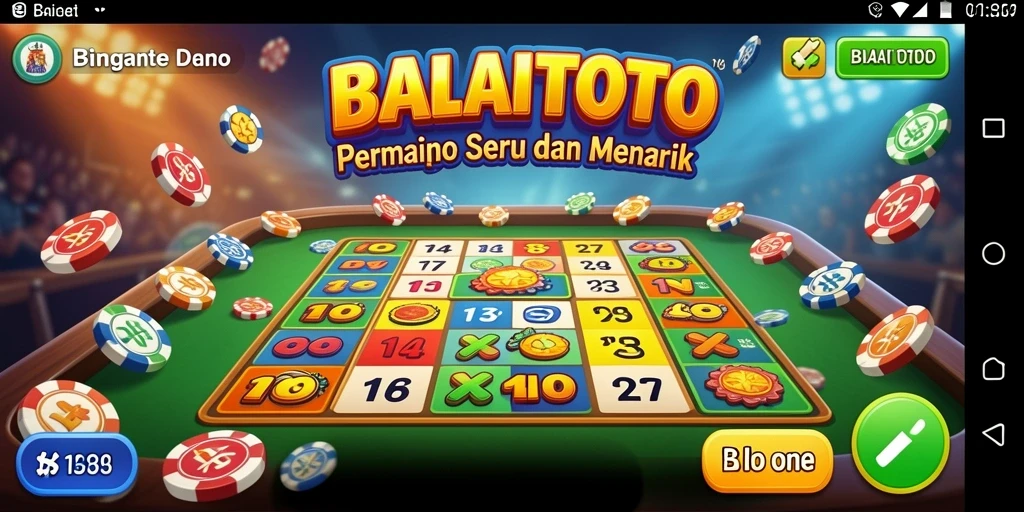 Tampilan utama BALAITOTO dengan gameplay seru Bingo.
