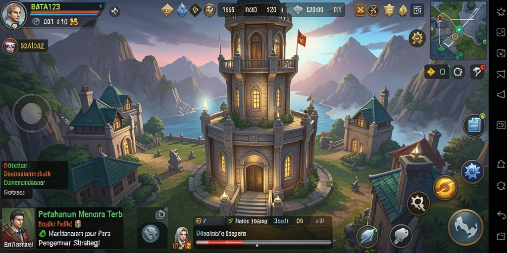 Gameplay mendebarkan di BATA123 dengan strategi pertahanan menara.