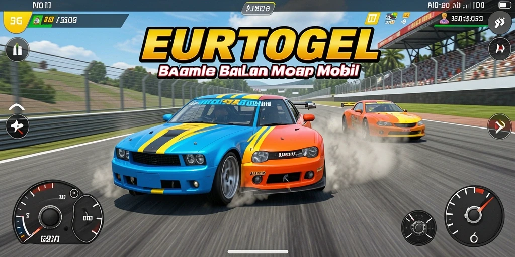 Tampilan menarik dari gameplay EUROTOGEL saat balapan penuh kecepatan.