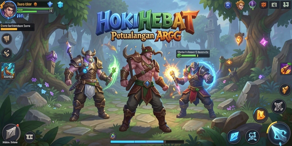 Tampilan menarik dari gameplay HOKIHEBAT dengan aksi ARPG yang seru.