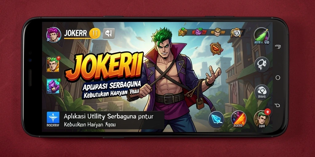 Tampilan antarmuka utama JOKER11 yang sederhana dan fungsional.