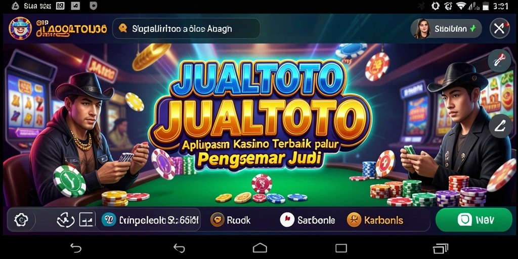 Tampilan gameplay menawan dari aplikasi JUALTOTO yang mendebarkan.