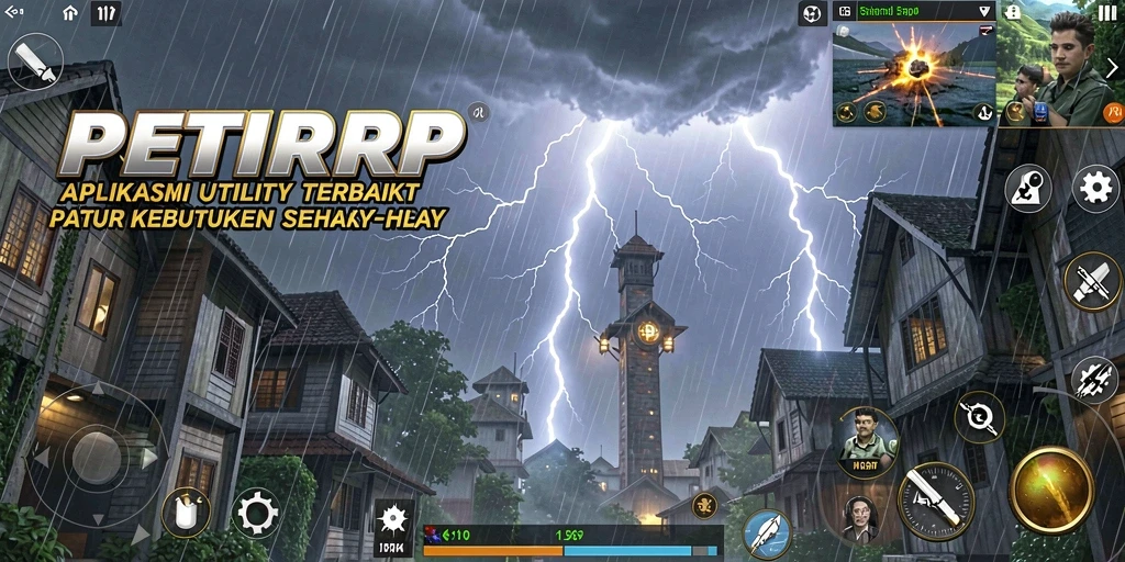 Tampilan utama aplikasi PETIRRP yang menampilkan kemudahan penggunaan.