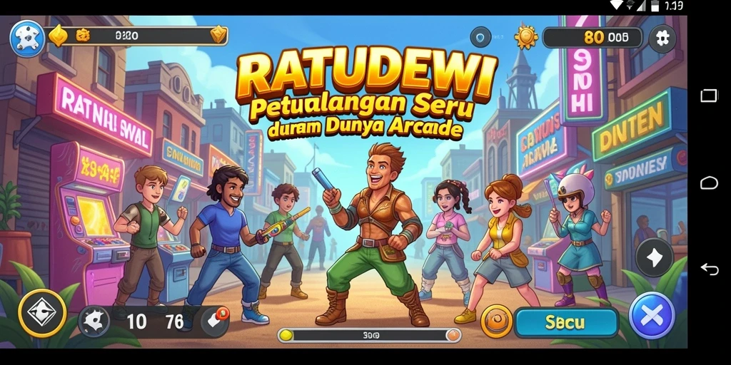 Tampak seru saat gameplay RATUDEWI dengan tantangan menarik.