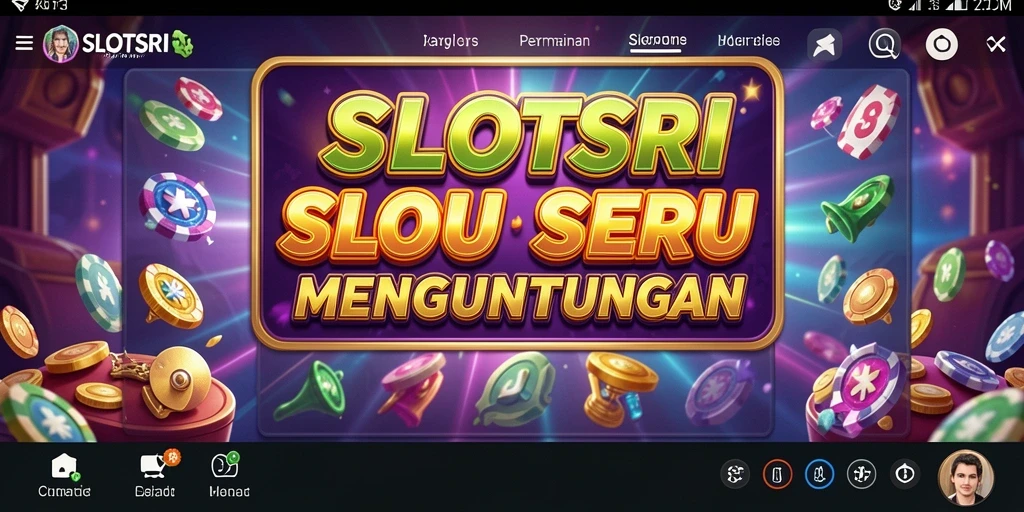 Tampilan gameplay menarik dari slot SLOTSRI yang penuh warna.