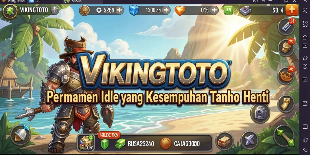 Screenshot menunjukkan aksi seru dalam gameplay Idle VIKINGTOTO.